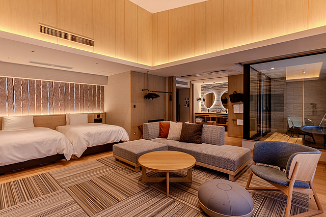 露天風呂付和洋室